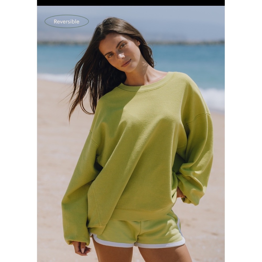 Daily Drills Oversized Tuck Crew Citron Size XS/S NWT